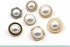 10pcs Round Pearl Buttons with Shank for Sewing Gold Button Crafts for Clothes Shirts Suits Coats Sweaters Wedding Dress Clothing Decorations (Squ...