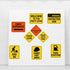 WERNNSAI Construction Party Decorations - 12 PCS Construction Signs Birthday Party Supplies for Boys Kids Truck Birthday Cutouts Traffic Road Sign...