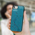 Compatible with iPhone 7 & 8 (4.7 inch) Flip Case, Blue Synthetic Leather Butterfly Embossed Kickstand Card Holder Wallet Case with Credit Card Sl...