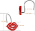 Mothers Day Love Valentines Day Shower Hooks, Red White Shower Curtain Hooks Set, Decorative Funny Gifts Shower Curtain Hooks, Christmas Bathroom ...
