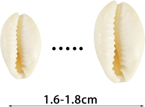 200 Pcs Natural White Cowrie Shells Bulk - 16-18mm No Holes Whole Seashells for Jewelry Making, Wedding Decor, Crafts, Beach Party Supplies (Small...
