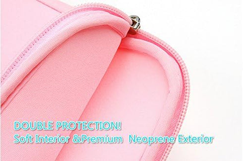 9-10 Inch Tablet Sleeve Bag, HannyBoo Protective Neoprene Zipper Case Cover for iPad 9.7 2018, iPad Pro 9.7, iPad 4/3, iPad Air 2, Surface Go, Gal...