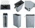 ZERO JET LAG Slim Laundry Storage Hamper with Wheels - Large Clothes Hamper - Basket With Wheels - Rolling Storage - Rolling Dirty Laundry Bin (25...