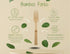 Bamboo Disposable & Compostable Forks | Biodegradable | 6.7" Eco-Friendly Utensils | 100 Pack (Forks)...