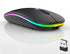 Wireless Bluetooth Mouse,LED Dual Mode Rechargeable Silent Slim Laptop Mouse,Portable(BT5.2+USB Receiver) Dual Mode Computer Mice,for Laptop,Deskt...