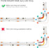 BTF-LIGHTING 3Pin 12mm Width Transparent Connector Kit 8pcs Strip to Strip Connector 8 Pairs of Wire to Strip Connectors Only Support FCOB SPI WS2...