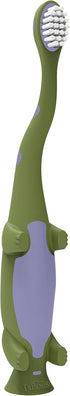 Dr. Brown's Toddler Toothbrush, Dinosaur, Green, 1-Pack...