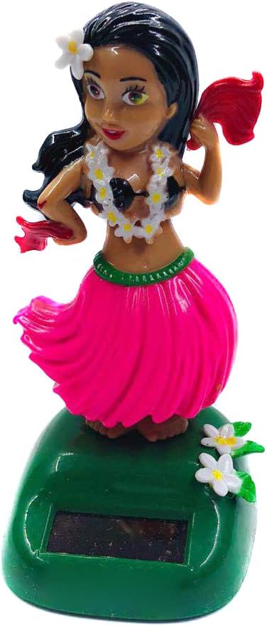 Solar Dancing Toys Solar Powered Hula Girl Dancer Figures Car Dashboard Ornament Home Office Window Table Decoration - No Batteries Required...