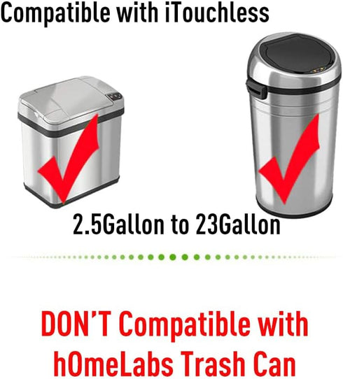 6V AC Power Adapter for iTouchless Automatic Sensor Trash Cans 2.5 to 23 Gallon, 6.6Ft Long Power Cord Supply for Stainless Steel Trash Can NX SX ...