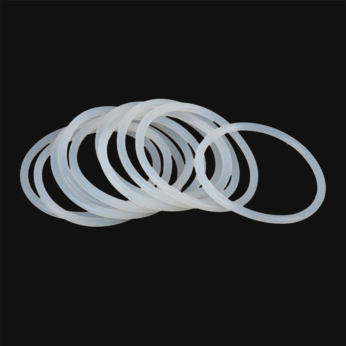 X AUTOHAUX Silicone O-Rings, 48mm OD 41.8mm ID 3.1mm Width VMQ Seal Gasket for Compressor Valves Pipe Repair, White, Pack of 10...