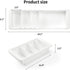 Plastic Drawers Organizer for Office Bathroom Bedroom Kitchen Desk - 1 Layers More White Storage Tray - Expandable 11.4-18.1 Inches...