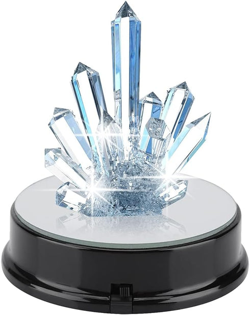 Pedestal Display With Light,Semme Display Base, Display Stand for Crystals Glass Art Figurine Merchandise, Lighted Seven Color Changing Lights Dis...