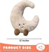 JOSON Sun Shaped Plush Toys, Soft Bedside Sofa Pillows, Used for Home Decoration as Birthday Gifts for Children and Girls (Moon)...
