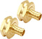 2PCS Solid Brass 1/2" PEX Barb to 3/4" GHT Female Garden Hose End Connector Splicer Mender Repair Fitting...