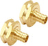 2PCS Solid Brass 1/2" PEX Barb to 3/4" GHT Female Garden Hose End Connector Splicer Mender Repair Fitting...