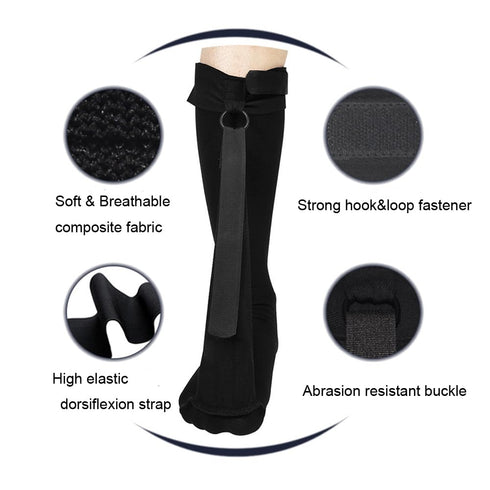 Plantar Fasciitis Sock Night Splint Foot Drop Brace Leg Calf Stretcher Compression Socks for Plantar Fasciitis Achilles Tendonitis Heel Pain Relie...