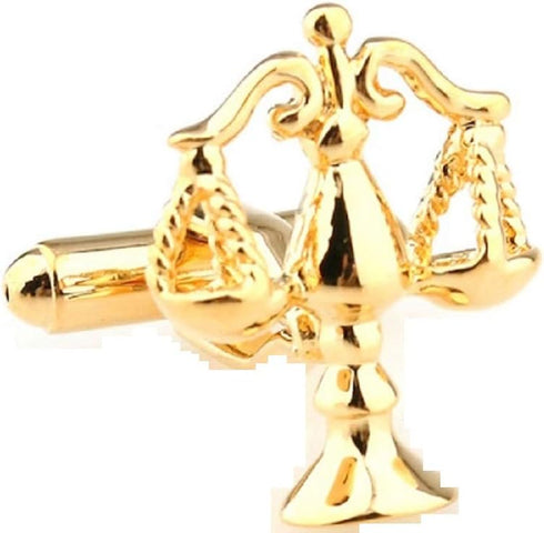 Scales of Justice Attorney Lawyer Judge Pair Cufflinks in Presentation Gift Box & Polishing Cloth...