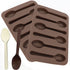 2 Pack Spoon Shaped Chocolate Molds 6 Cavities Silicone Spoon Mold Candy Making Molds DIY Specialty Bakeware Candy Cane Spoons Mold Handmade Choco...