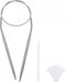 uxcell Circular Knitting Needles Kit, 16.54 Inches Length 4mm Dia Round Stainless Steel Sweater Needle for Handmade Projects DIY Knitting......