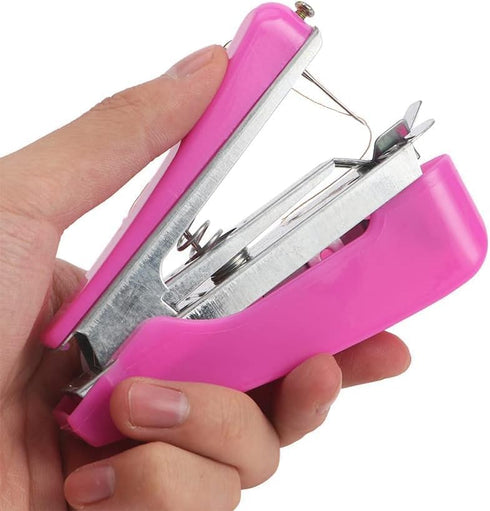 Handheld Sewing Machine,Portable Heavy Duty Mini Manual Sewing Machine, for Fabrics, Clothes, DIY Needlework Handy Stitch Quick Repair Tool (Rando...