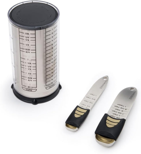 KitchenArt 2 Cup Pro Essentials Gift Set, 6.5x6.5x7", 3-Piece Set...