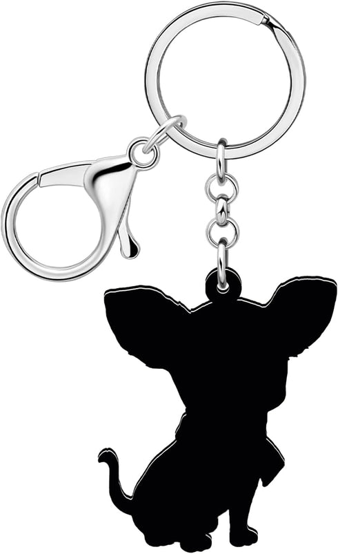 Acrylic Cute Dog Pets Keychain for Women Girls Kawaii Puppy Key ring Gifts for Purse Car Keys Dog Lovers...