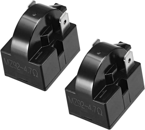 uxcell 2 Pcs 4.7 Ohm 2 Pin Refrigerator Start Relay for Compressor Black...