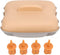 Microwave Corn Cooker, 7-8 Minute Steamed Corn, Lightweight, Microwave Dishwasher Safe with Handle for Kitchen (Pink)...