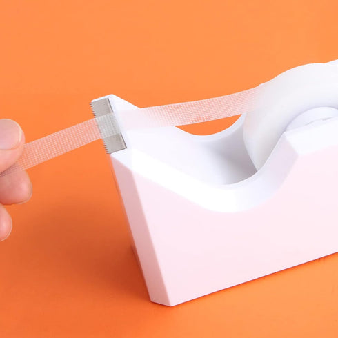 WELSTIK Office Tape Dispenser - Elegant Desktop Tape Dispenser with Non-Skid Base - Tape Dispenser White...