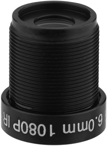 CCTV Camera Lens 6mm CCTV Camera Lens 2 Million Pixels 24-Hour IR Security Camera Lens with 58°Suitable for CCD chipsets of 1/3 and 1/4 inches...