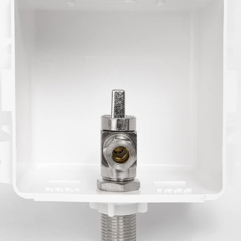 EFIELD Toilet Outlet Box, Pre-assembled,1/2-Inch Sweat Intel with Installed 1/4-Turn Angle Stop Valve,Chrom Plated...