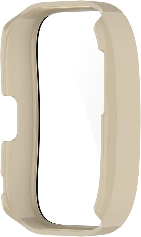 Protective Case Compatible for Amazfit Bip 5 Screen Protector, All-Around Case Tempered Glass Bumper Full Cover Shell Coverage Cases for Amazfit B...
