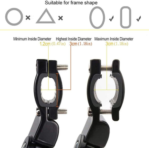 Bike Kickstand Adjustable Aluminium Alloy Bicycle Kickstand Bike Side Kickstand Fit for 22" 24" 26" 28" Mountain Bike/700 Road Bike/BMX/MTB (Black...