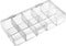 uxcell Component Storage Box - Plastic Fixed 10 Grids Clear White 176x88x30mm...