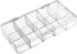 uxcell Component Storage Box - Plastic Fixed 10 Grids Clear White 176x88x30mm...