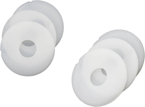 20PCS Glass Shower Door Handle Towel Bar Standoff Cover Assembly Replacement Transparent Plastic Screw Flat Washer Gasket for Glass Door Decorativ...