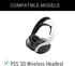 Replacement Ear Pads for Sony Playstation 5 PS5 Pulse 3D Wireless Headset,Breathable Mesh Fabric Headphones Ear Cushions Covers Headset Accessorie...