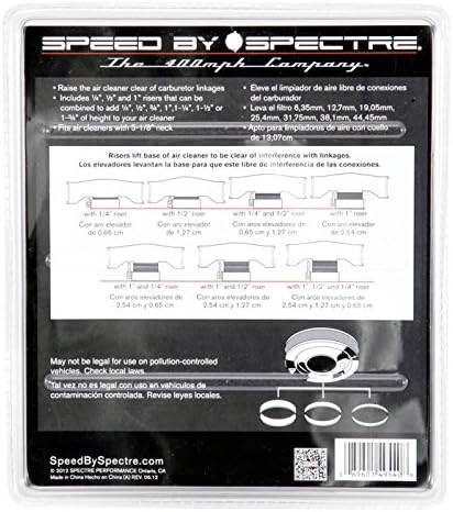 Spectre - SPE-4954 Performance 4954 Air Cleaner Riser Kit...