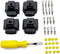 Ignition Coil Connector 4-Pack and 0.3CM Space Take-up Tool Fit for Audi VW Replace 4B0 973 724 4B0973724 4-Way Female Coil Connectors Repair Kit...