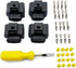 Ignition Coil Connector 4-Pack and 0.3CM Space Take-up Tool Fit for Audi VW Replace 4B0 973 724 4B0973724 4-Way Female Coil Connectors Repair Kit...