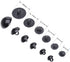 dophee 100Pcs Black Plastic Safety Eyes, DIY Craft Eyes Type Mushroom Domed Round Buttons Sewing Shank for Bear Amigurumi Crochet Puppet Plush Stu...