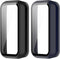 Case Compatible for Amazfit Band 7 Frame PC Protective Cover with Tempered Glass Film for Amazfit Band 7 Smartwatch Screen Protectors Accessories ...