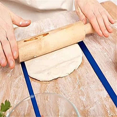 Rolling Pin Guide Silicone Measuring Dough Strip Perfect Dough Strip Professional Silicone Measuring Dough Strip for Kitchen Restaurant use...