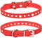 Rhinestone Dog Collar Suede Leather Crystal Diamond Colorful Bling Girl Puppy Cat Collars XS Small Pets (XS, Red)...