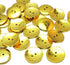 Chenkou Craft Gold Round Plastic Buttons 2 Holes Sewing Craft 25mm 30pcs...