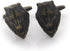 Wolf Head Bronze Cufflinks...