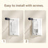 EUDMEON 2 Pack Light Switch Guard Cover,Child Proof Wall Switch Guard Baby Safety Light Switch Cover prevent from Lights Turning on/off by kids (W...