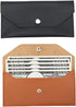 2 Pcs PU Leather Cash Envelopes Money Cash Wallet Bags Tickets Storage Bags Coin Check Bank Pouch Budget Envelope for Bill Planner...