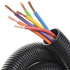 20 FT 3/8” Wire Loom Split Tubing Auto Wire Conduit Flexible Cover | Plastic Cover for Electrical Wires & Cables, Black...