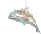 December Diamonds Glass Ornament - Jeweled Pastel Beaded Dolphin 5¼"...